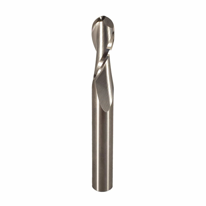 Ball Nose Up Cut Spiral SC 3/8" SH  3/8" D  1" CL